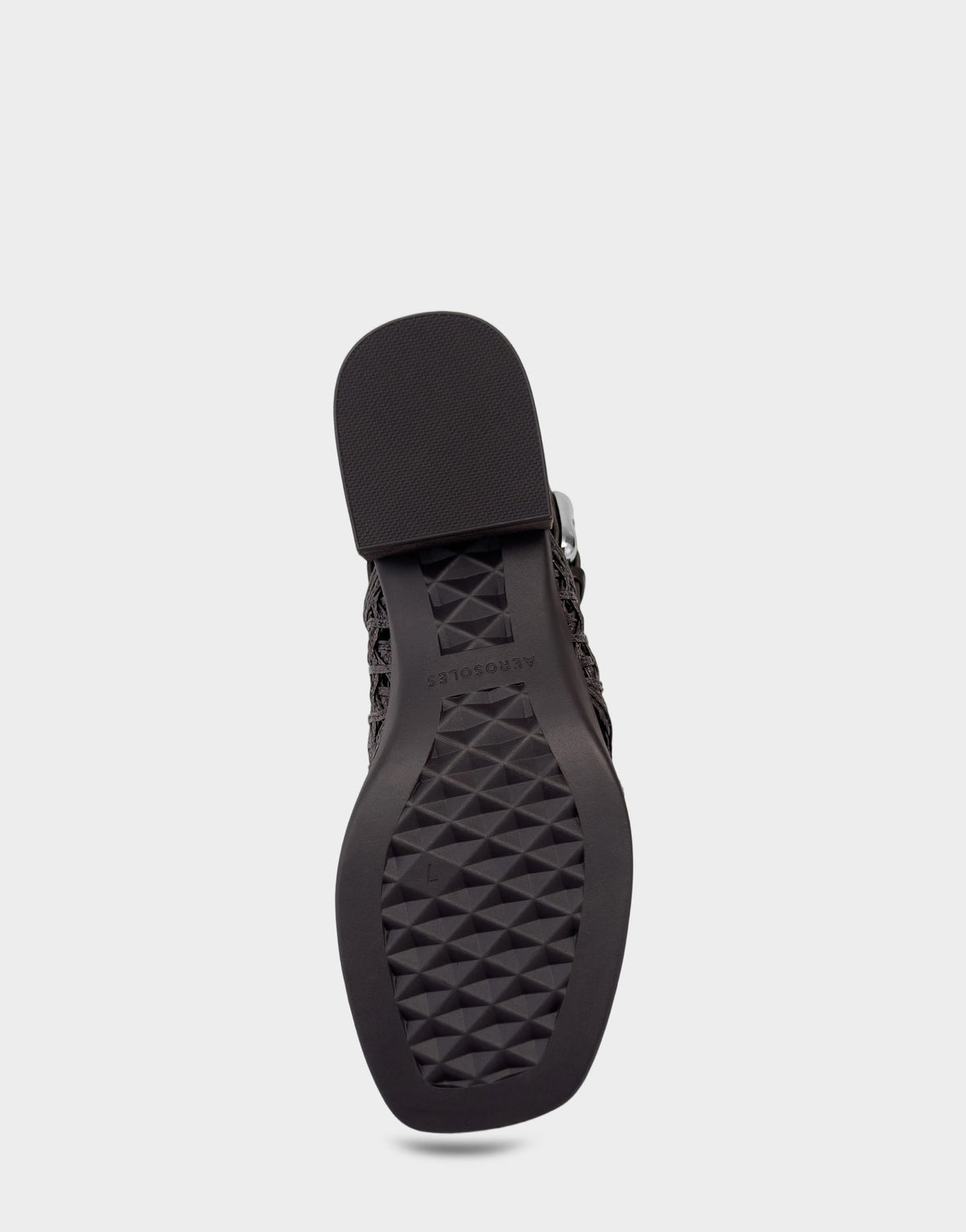 Demi Sandal In Dark Brown Crochet Raffia | Aerosoles New