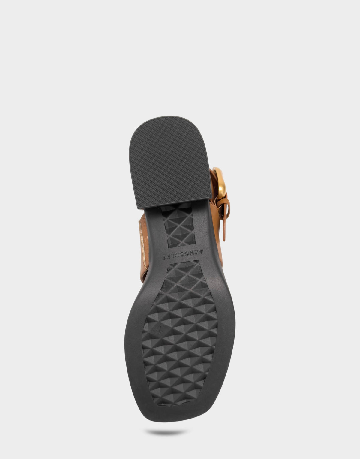 Women's Heeled Sandal in Tan Faux Soft Leather | Aerosoles New