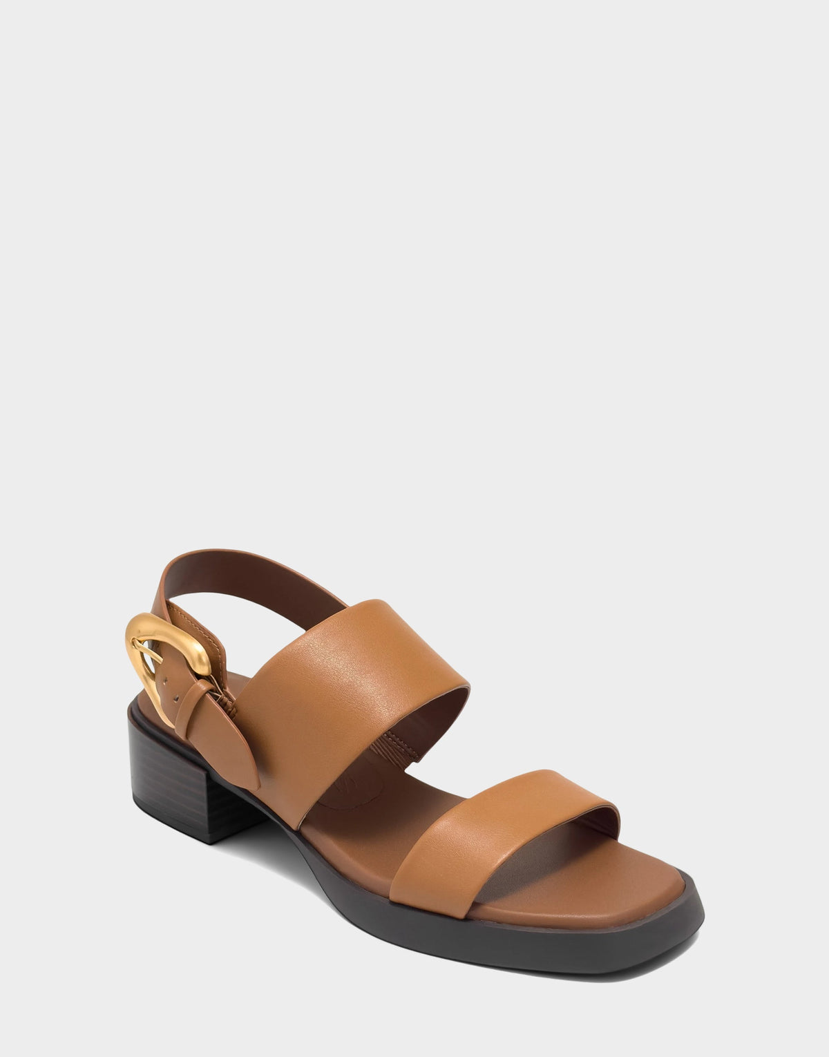 Women's Heeled Sandal in Tan Faux Soft Leather | Aerosoles New