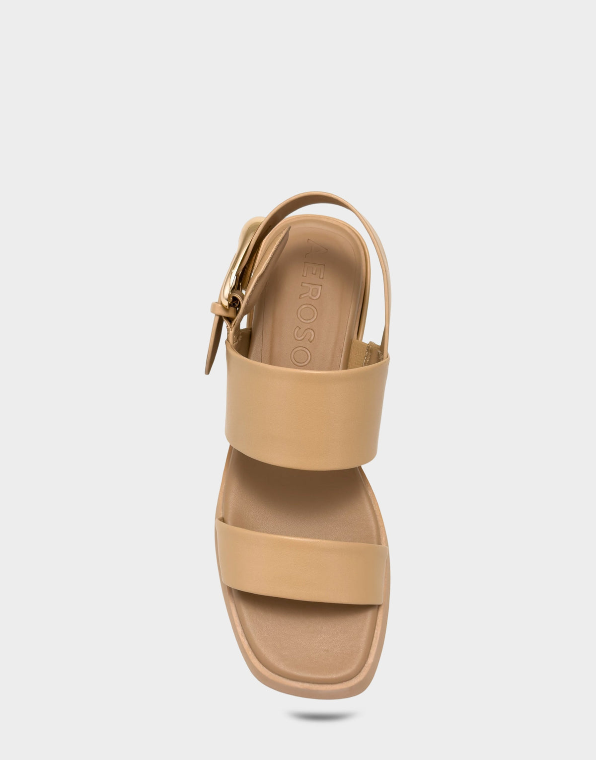 Women's Heeled Sandal in Beige Bisque Faux Soft Leather | Aerosoles New