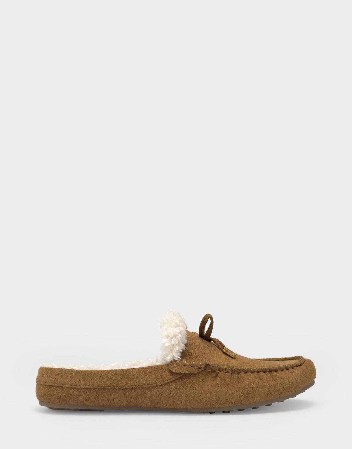 Women's Loafer Mule in Tobacco Faux Suede/Shearling | Aerosoles Shoes