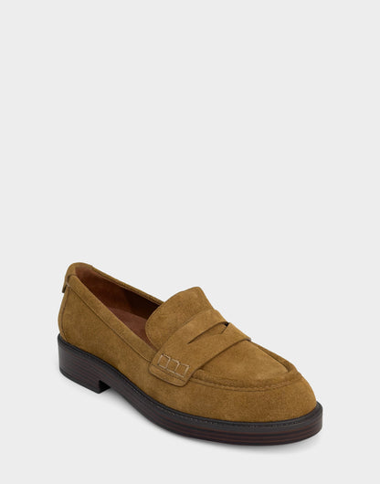 Women's Tailored Loafer in Tobacco Suede | Aerosoles Shoes