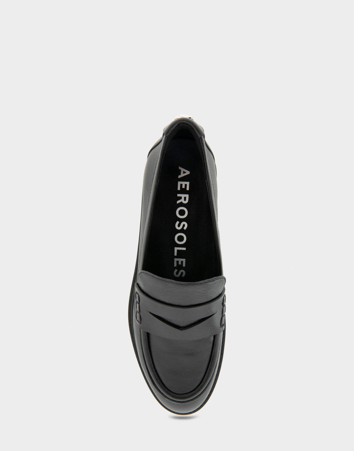 Women's Tailored Loafer in Black Leather | Aerosoles Shoes