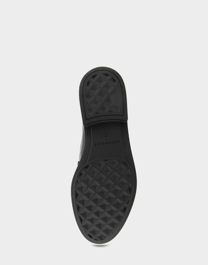 Women's Tailored Loafer in Black Leather | Aerosoles Shoes