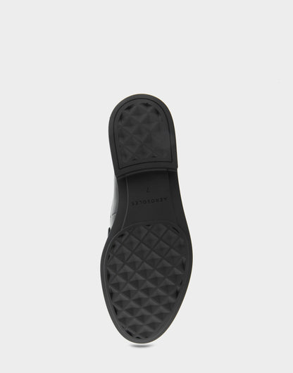 Women's Tailored Loafer in Black/Leopard Faux Leather | Aerosoles Shoes