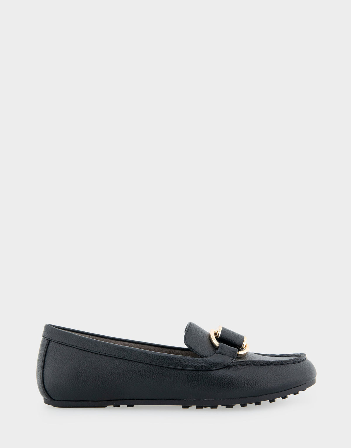 Denver Black Faux Leather Ornamented Loafer | Aerosoles Shoes
