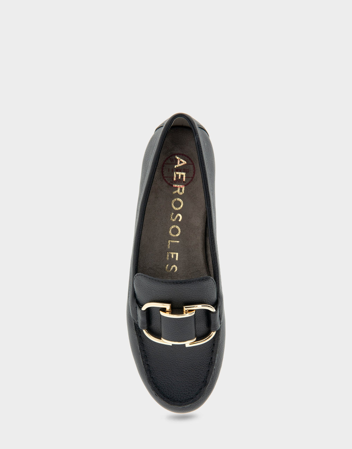 Denver Black Faux Leather Ornamented Loafer | Aerosoles Shoes