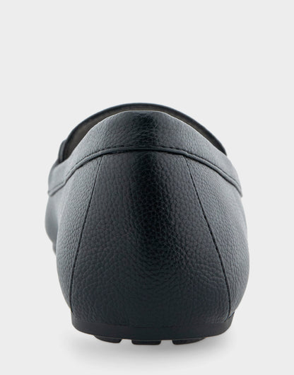 Denver Black Faux Leather Ornamented Loafer | Aerosoles Shoes