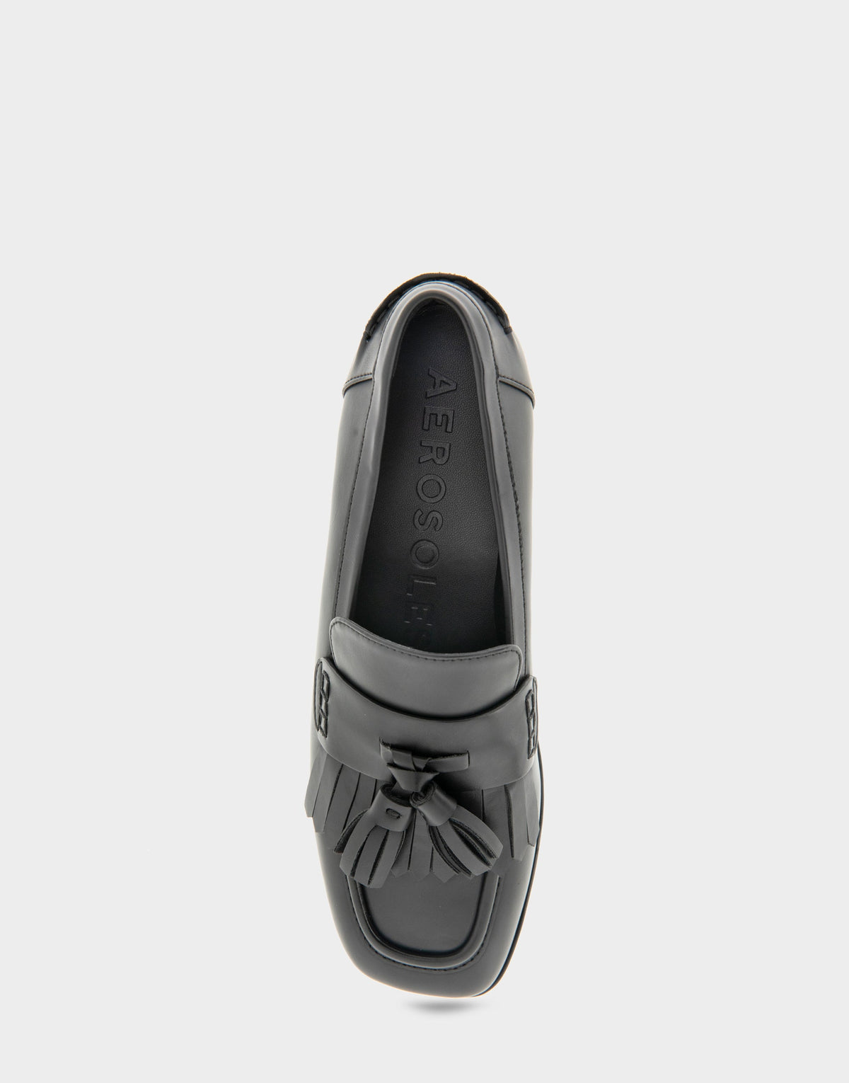 Women's Flatform Loafer in Black Faux Leather | Aerosoles Shoes