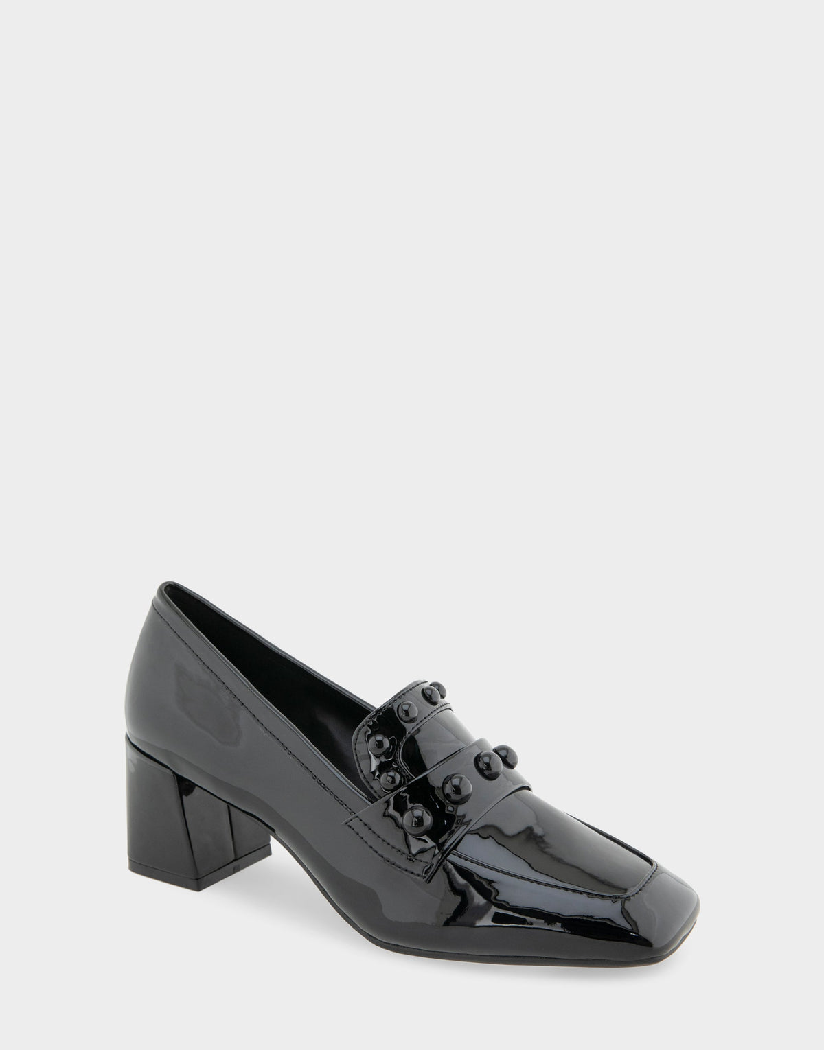 Women's Heeled Loafer in Black Patent | Aerosoles Shoes