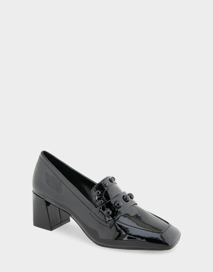 Women's Heeled Loafer in Black Patent | Aerosoles Shoes
