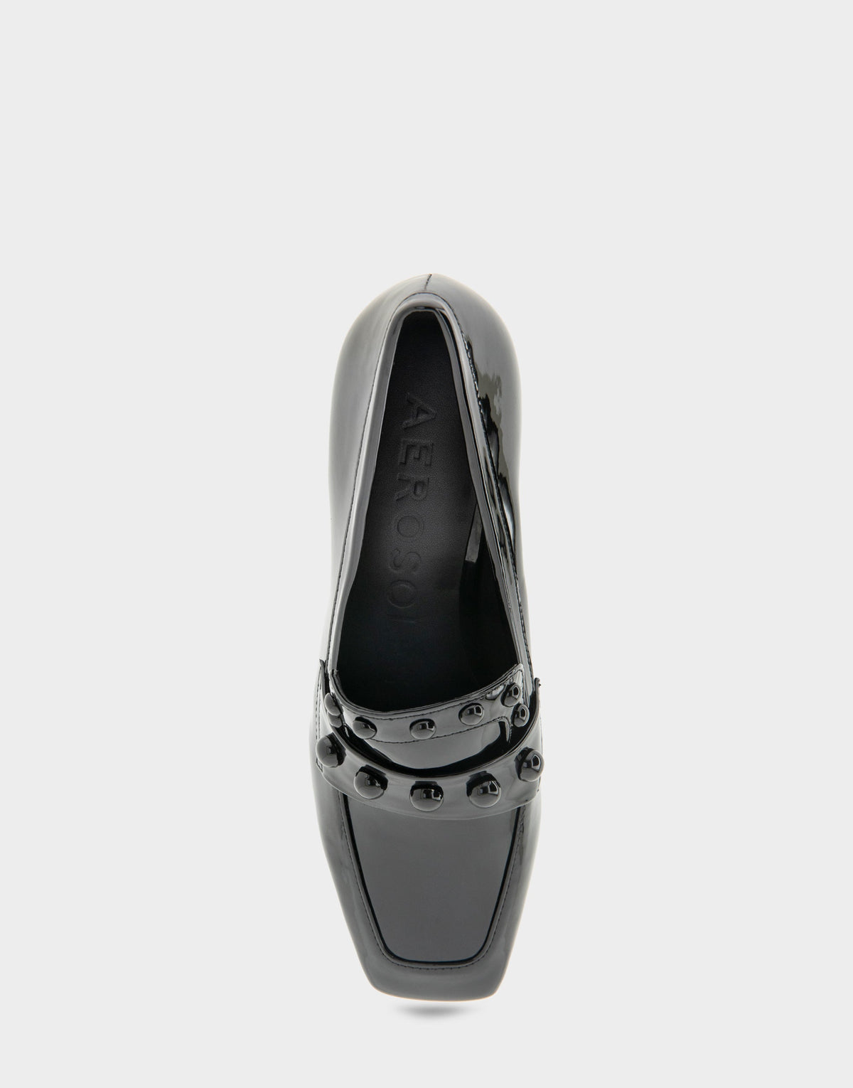 Women's Heeled Loafer in Black Patent | Aerosoles Shoes