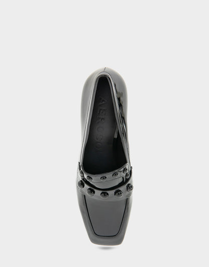Women's Heeled Loafer in Black Patent | Aerosoles Shoes