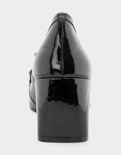 Women's Heeled Loafer in Black Patent | Aerosoles Shoes