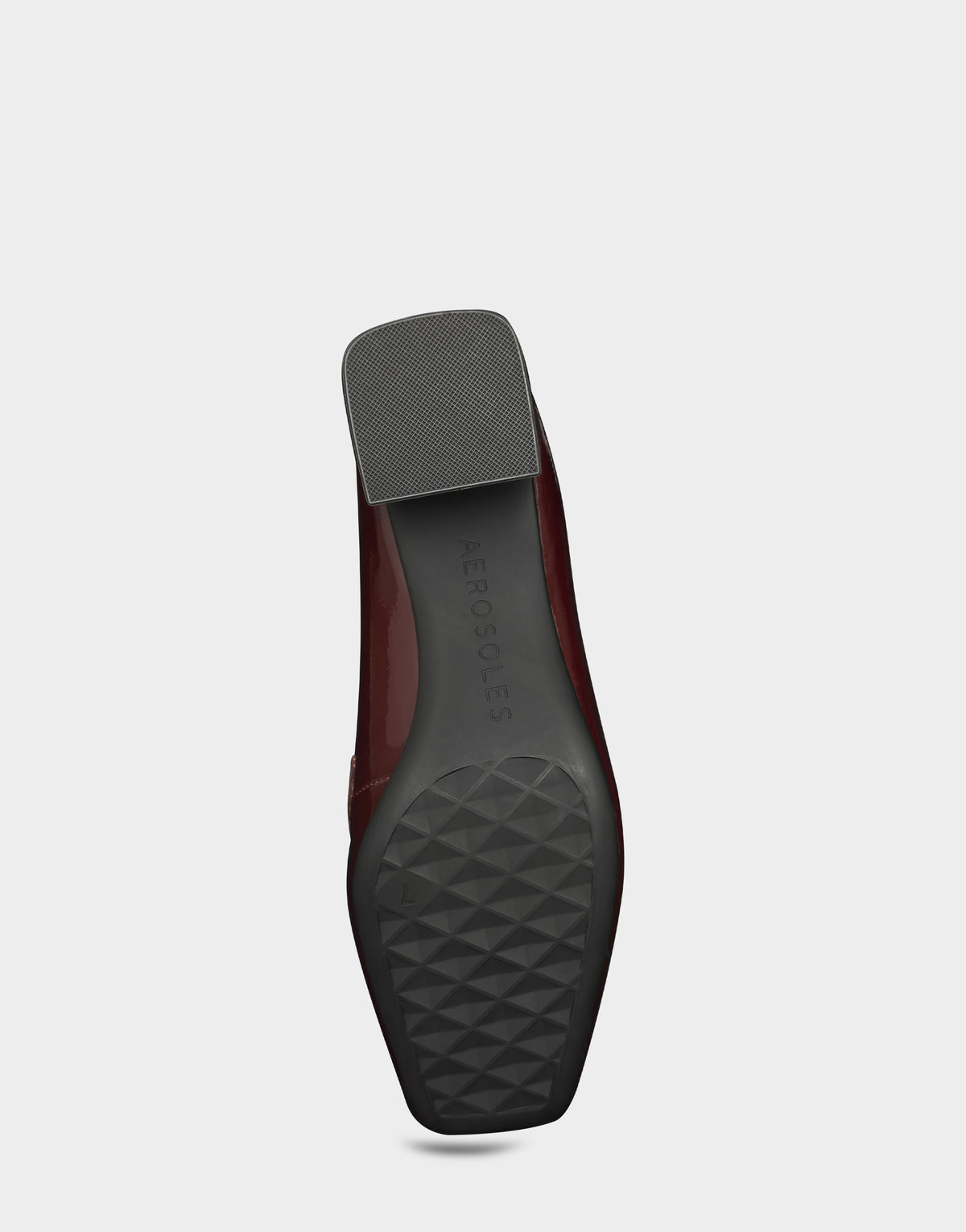 Women's Heeled Loafer in Merlot Crinkle Patent | Aerosoles Shoes