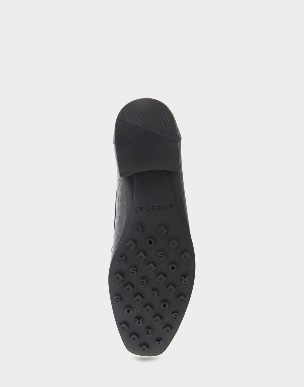 Women's Tailored Loafer in Black Embossed Croco | Aerosoles Shoes