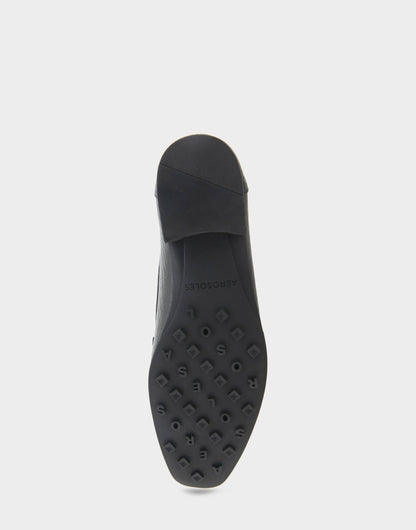 Women's Tailored Loafer in Black Embossed Croco | Aerosoles Shoes