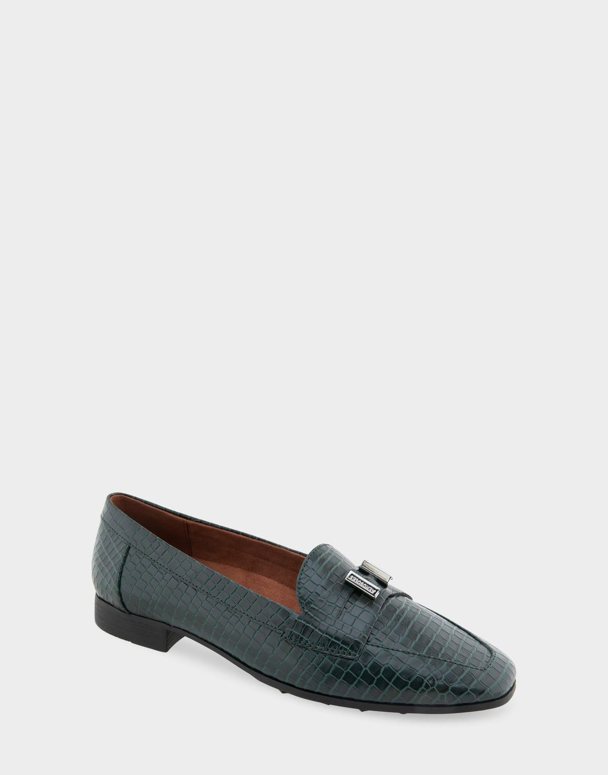 Women's Tailored Loafer in Pine Embossed Croco | Aerosoles Shoes
