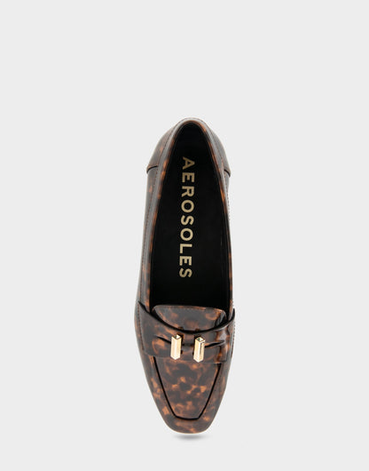 Women's Tailored Loafer in Tortoise Patent | Aerosoles Shoes