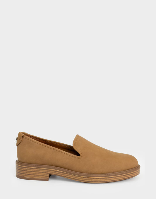 Women's Tailored Loafer in Tan Faux Nubuck | Aerosoles Shoes