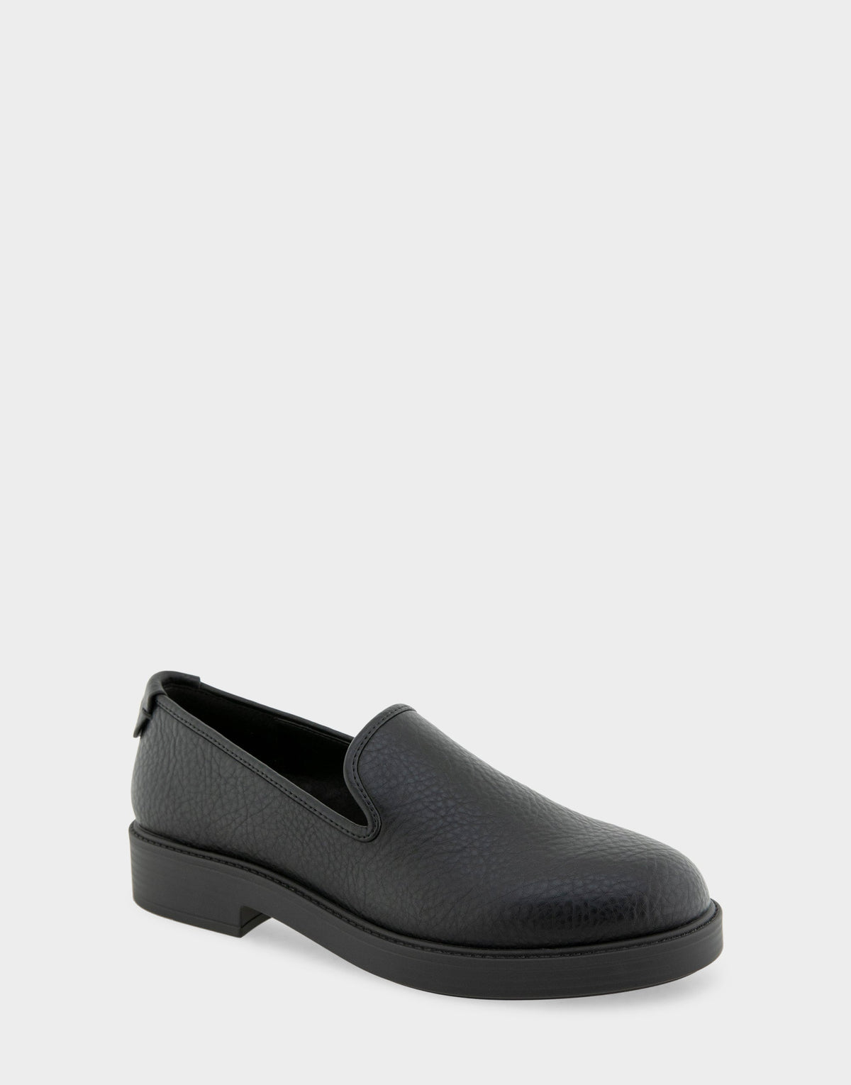 Women's Tailored Loafer in Black Faux Leather | Aerosoles Shoes