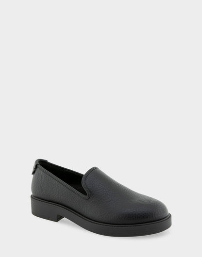 Women's Tailored Loafer in Black Faux Leather | Aerosoles Shoes