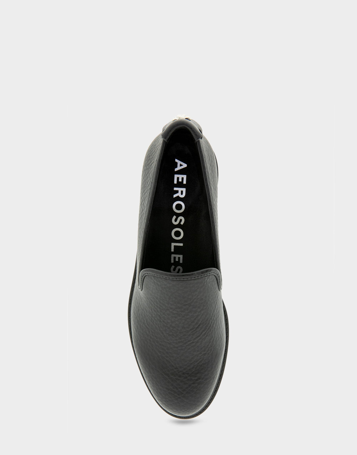 Women's Tailored Loafer in Black Faux Leather | Aerosoles Shoes