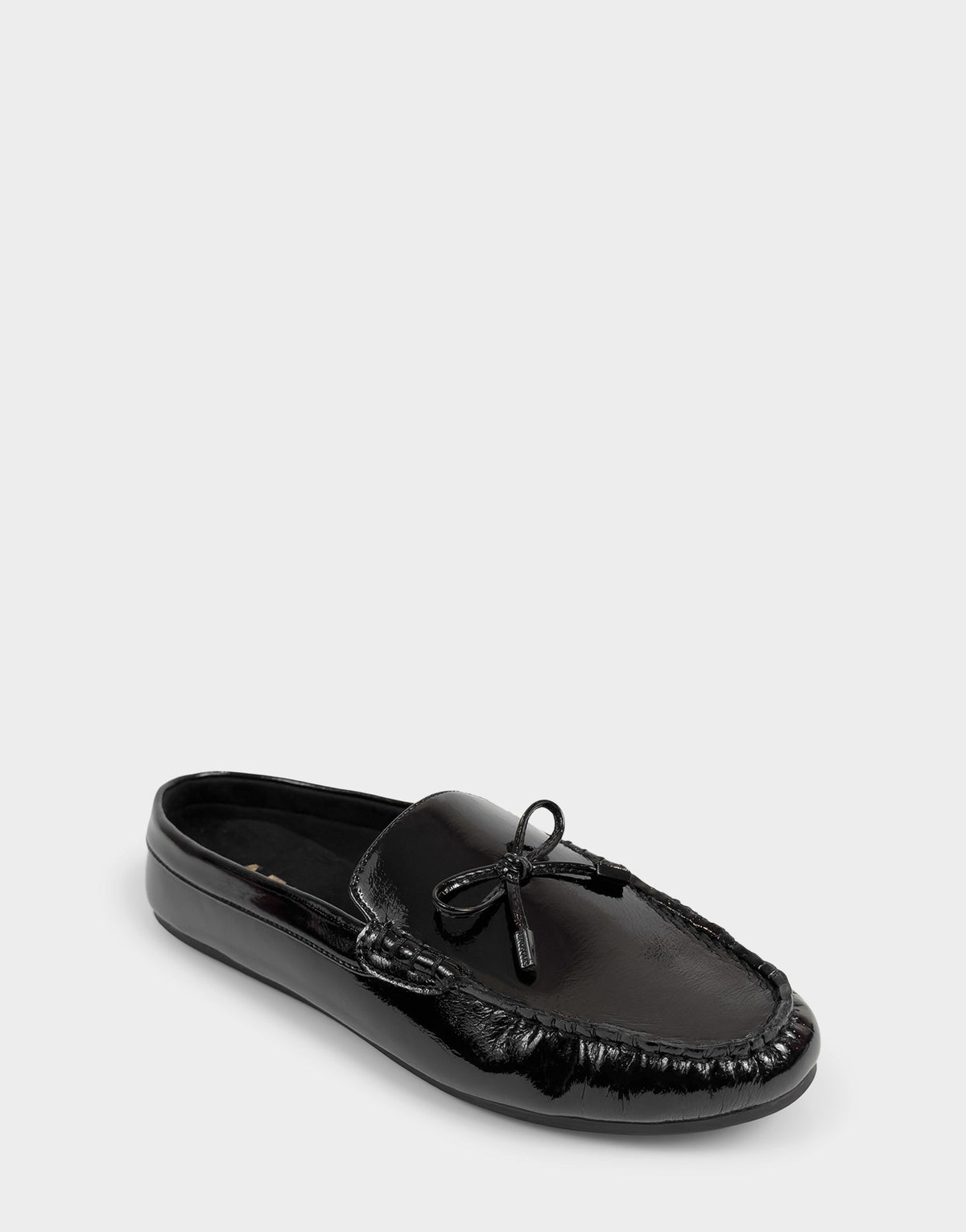 Women's Loafer Mule in Black Crinkle Patent | Aerosoles Shoes