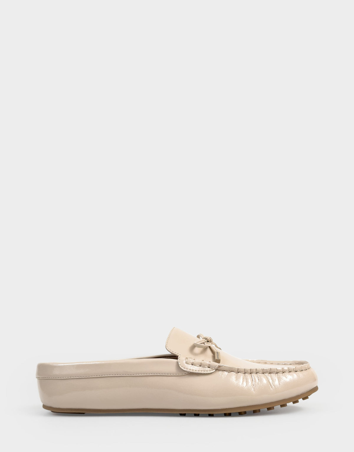 Women's Loafer Mule in Stone Crinkle Patent | Aerosoles Shoes