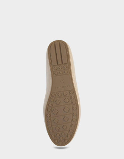 Women's Loafer Mule in Stone Crinkle Patent | Aerosoles Shoes