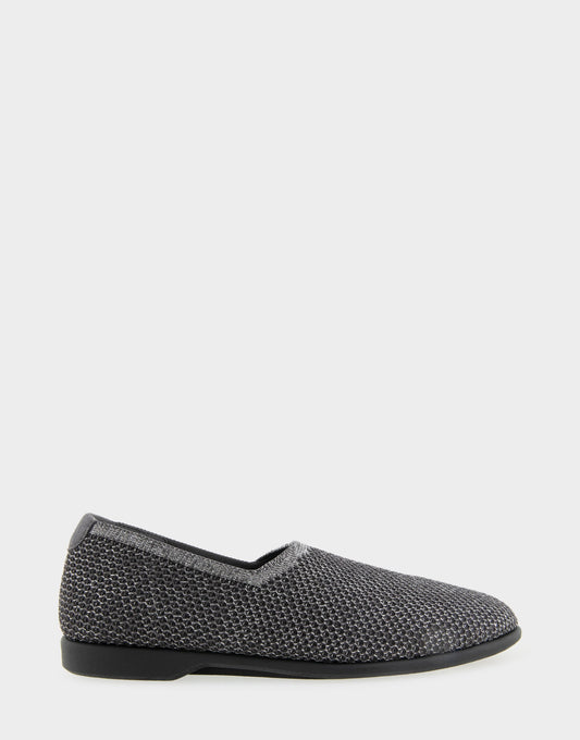 Women's Loafer in Gunmetal Metallic Knit | Aerosoles Shoes