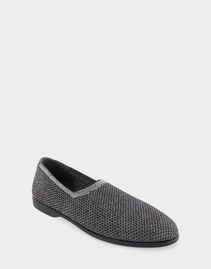 Women's Loafer in Gunmetal Metallic Knit | Aerosoles Shoes