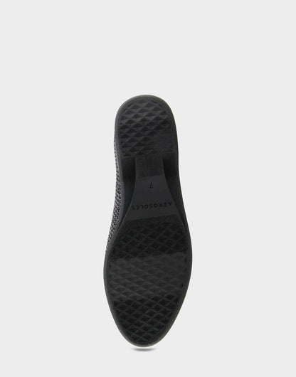 Women's Loafer in Gunmetal Metallic Knit | Aerosoles Shoes