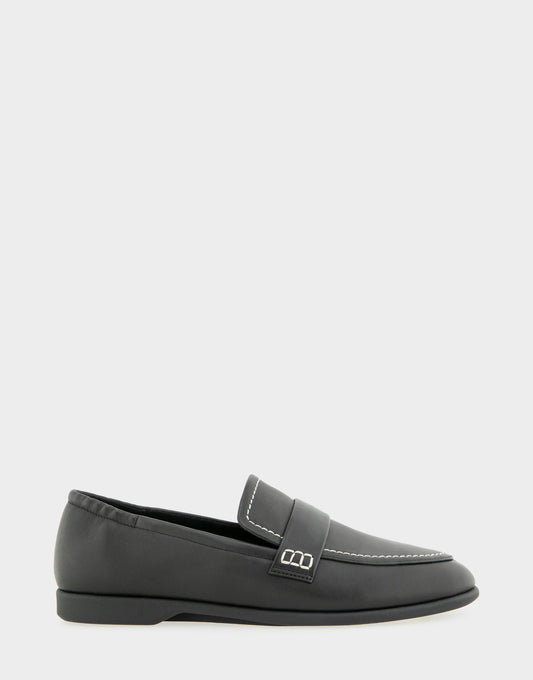 Women's Loafer in Black Leather | Aerosoles Shoes