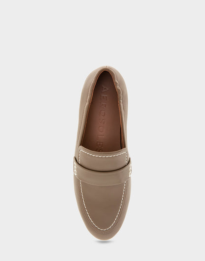 Women's Loafer in Mocha Leather | Aerosoles Shoes