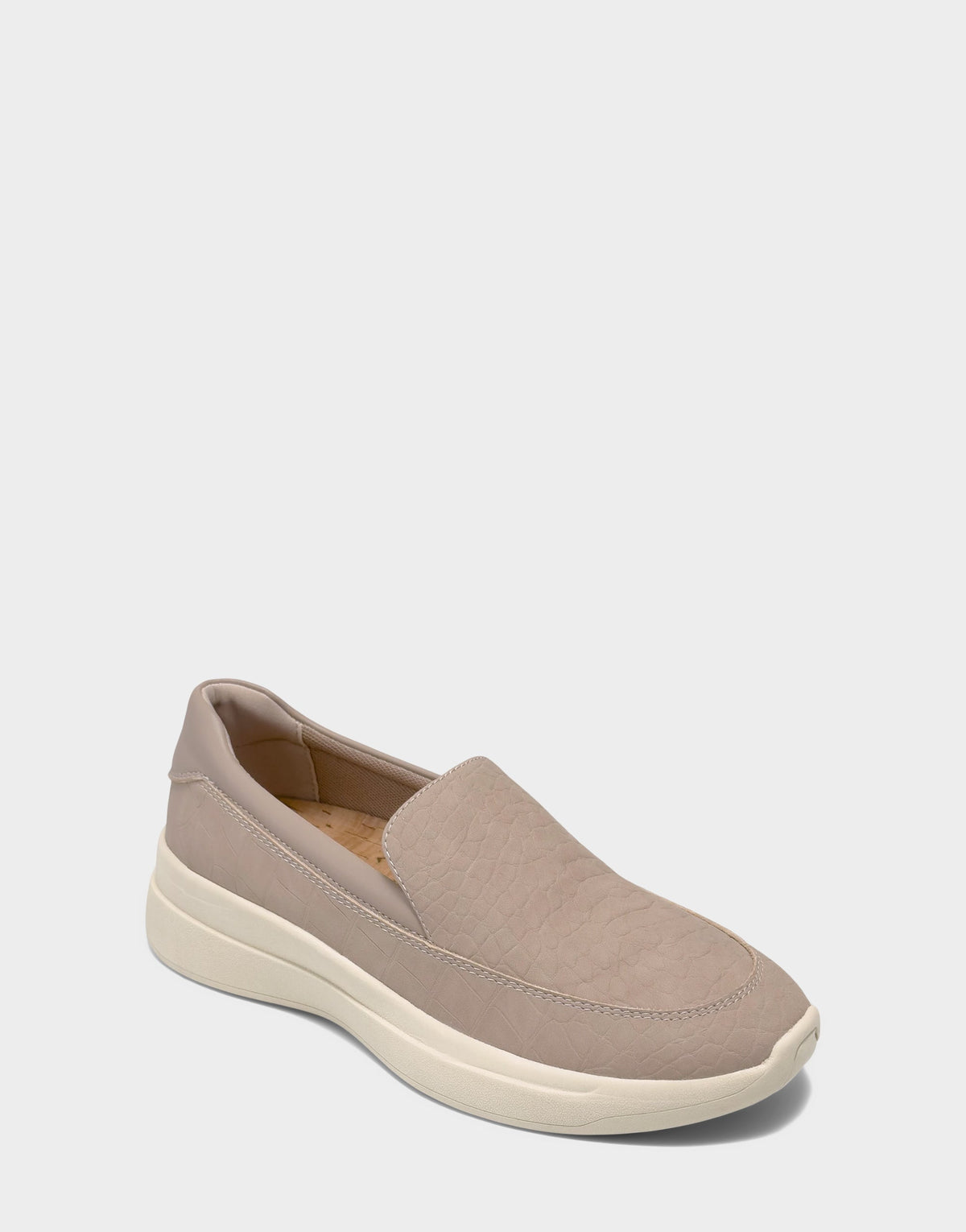 Women's Casual Loafer in Dune Faux Croc Nubuck/Faux Leather | Aerosoles Shoes