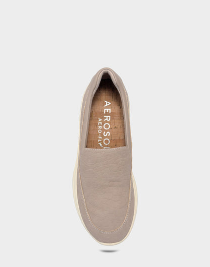 Women's Casual Loafer in Dune Faux Croc Nubuck/Faux Leather | Aerosoles Shoes