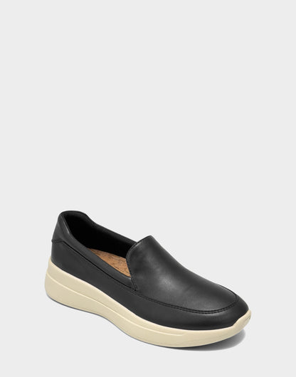 Women's Casual Loafer in Black Faux Soft Leather | Aerosoles Shoes