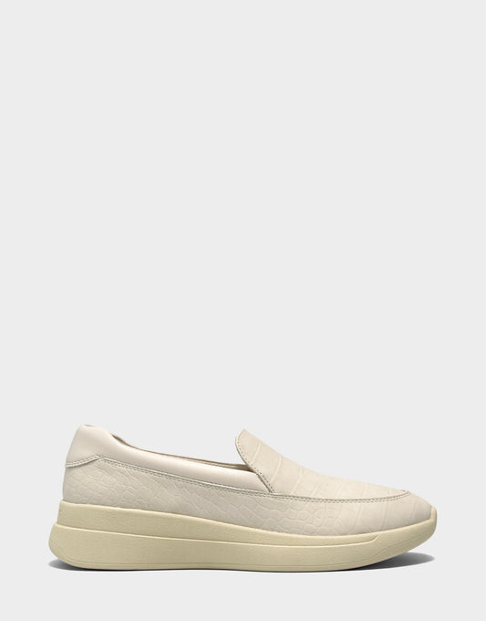 Women's Casual Loafer in Eggnog Faux Croc Nubuck/Faux Leather | Aerosoles Shoes