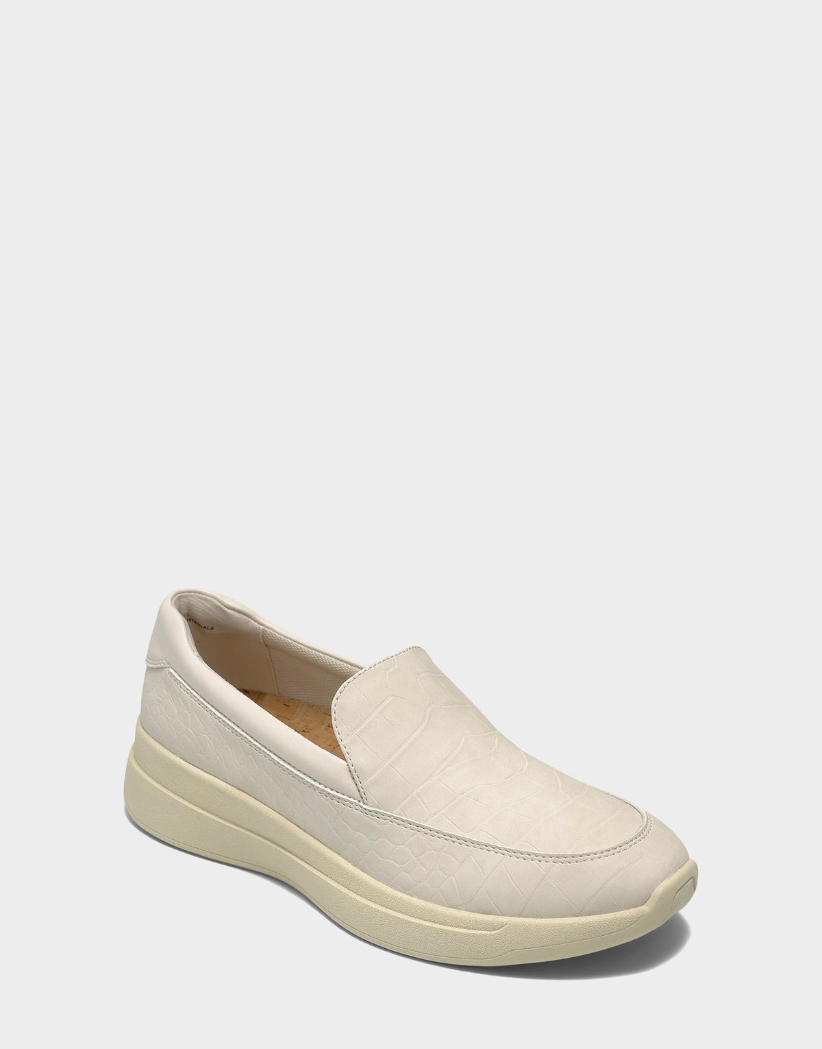 Women's Casual Loafer in Eggnog Faux Croc Nubuck/Faux Leather | Aerosoles Shoes