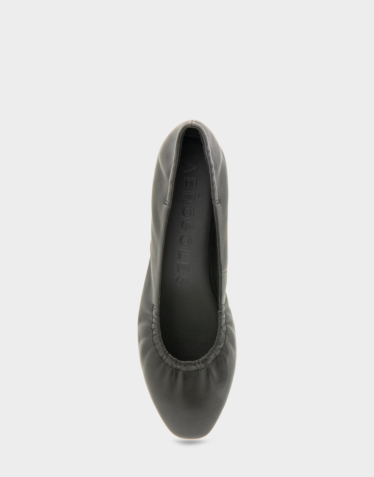 Women's Ballet Flat in Black Leather | Aerosoles Shoes