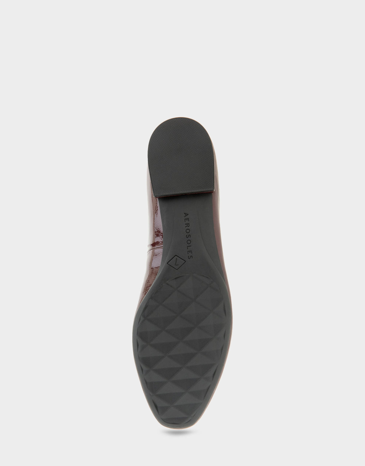 Women's Ballet Flat in Merlot Crinkle Patent | Aerosoles Shoes