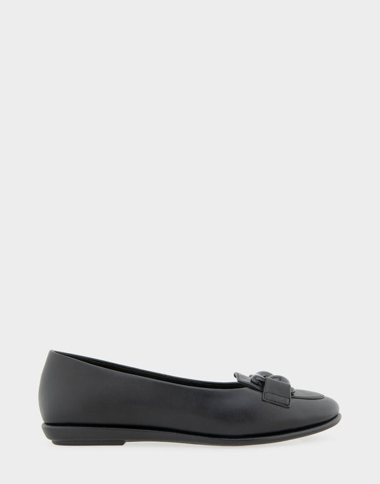 Women's Ballet Flat in Black Faux Leather | Aerosoles Shoes