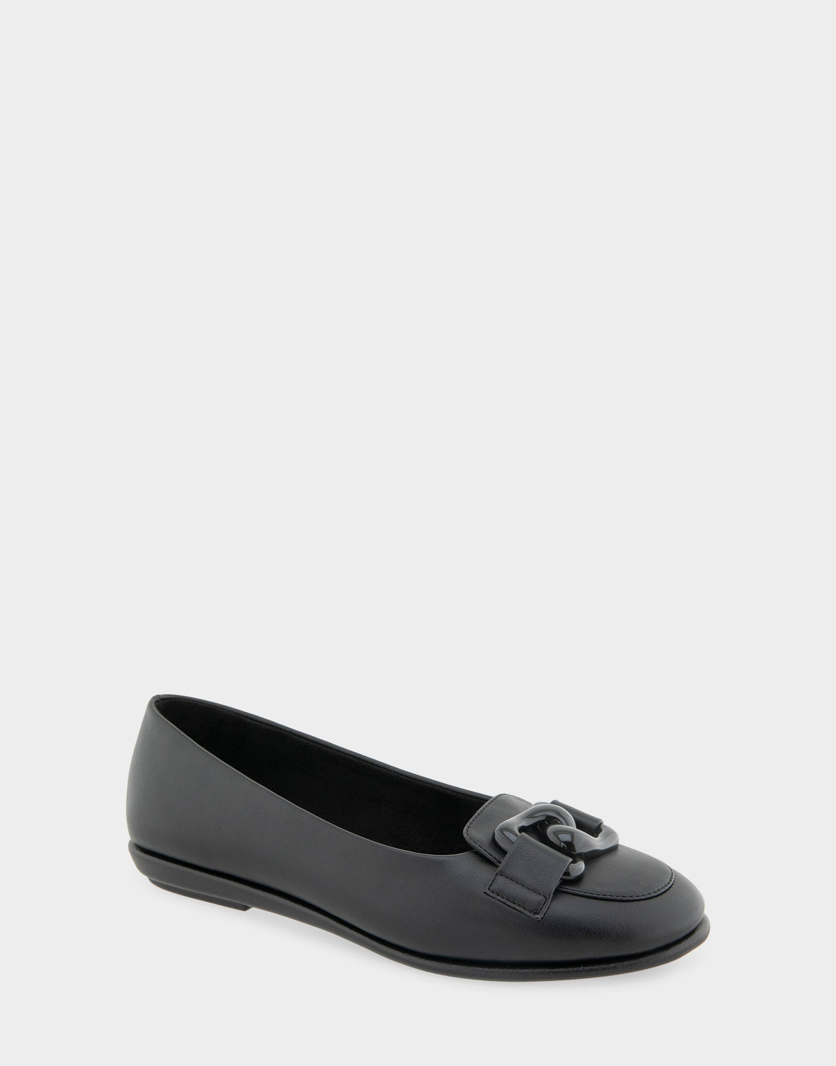 Women's Ballet Flat in Black Faux Leather | Aerosoles Shoes