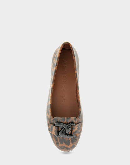 Women's Ballet Flat in Leopard Print Patent | Aerosoles Shoes