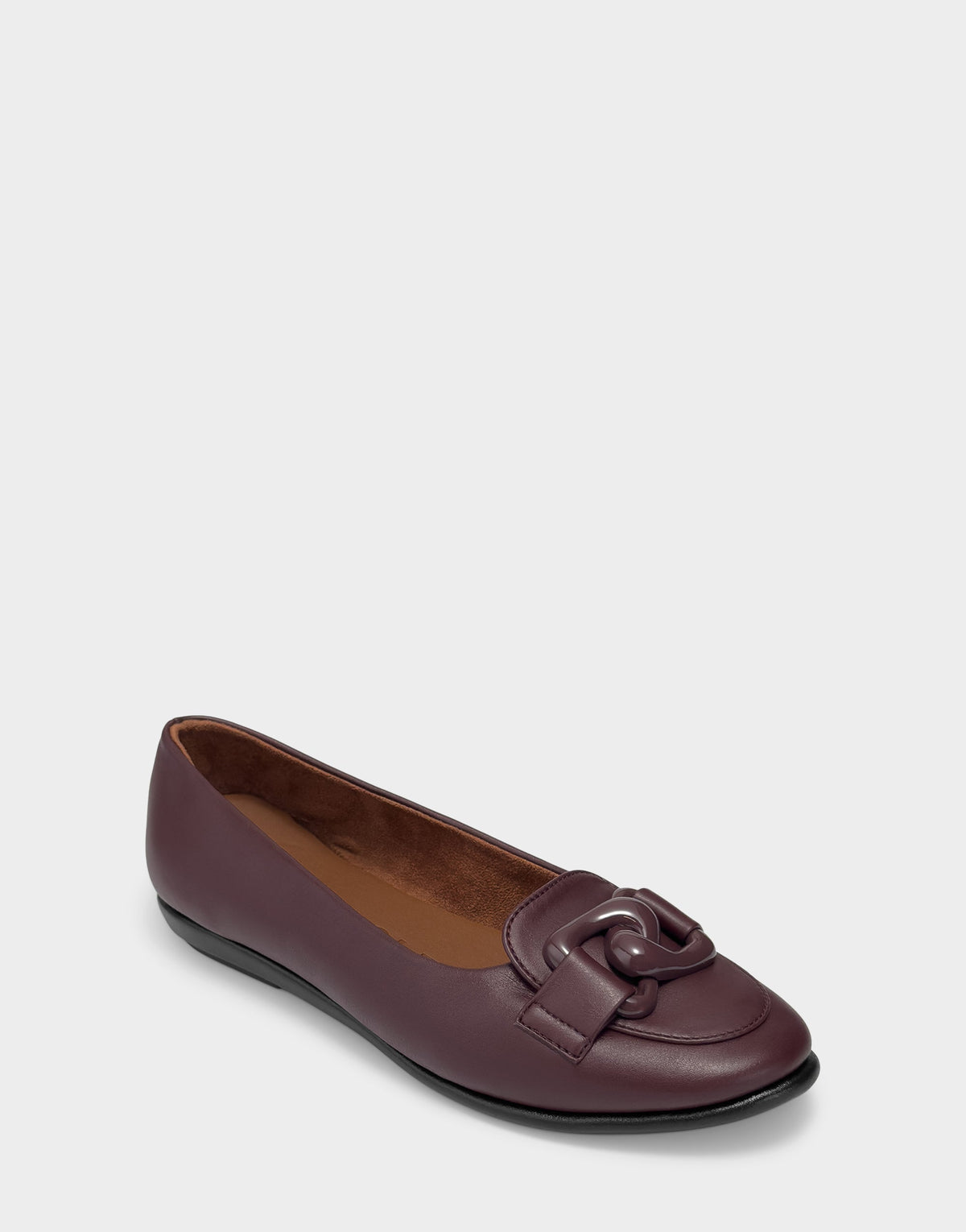 Women's Ballet Flat in Fig Faux Leather | Aerosoles Shoes