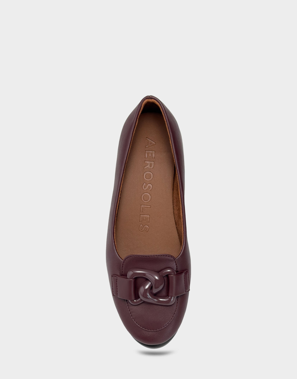 Women's Ballet Flat in Fig Faux Leather | Aerosoles Shoes