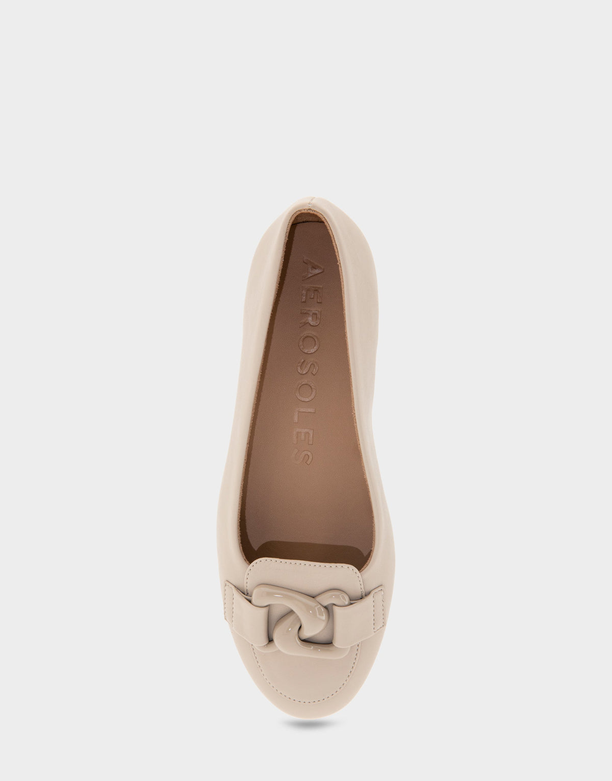 Women's Ballet Flat in Stone Faux Leather | Aerosoles Shoes