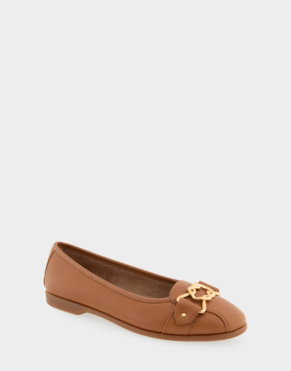 Bia Tan Genuine Leather Ornamented Flat | Aerosoles Shoes