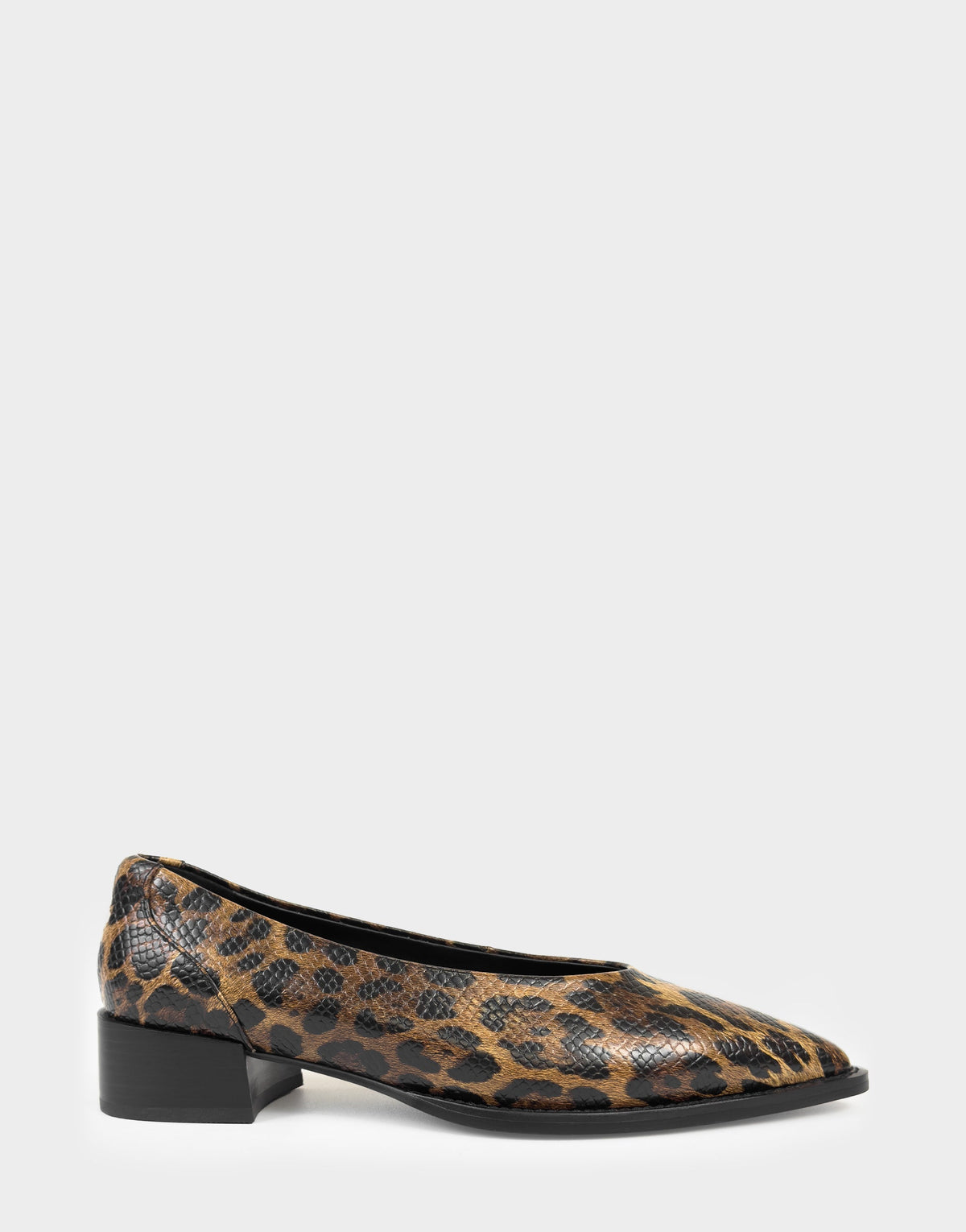 Women's Tailored Flat in Mocha Jaguar Embossed Print | Aerosoles Shoes